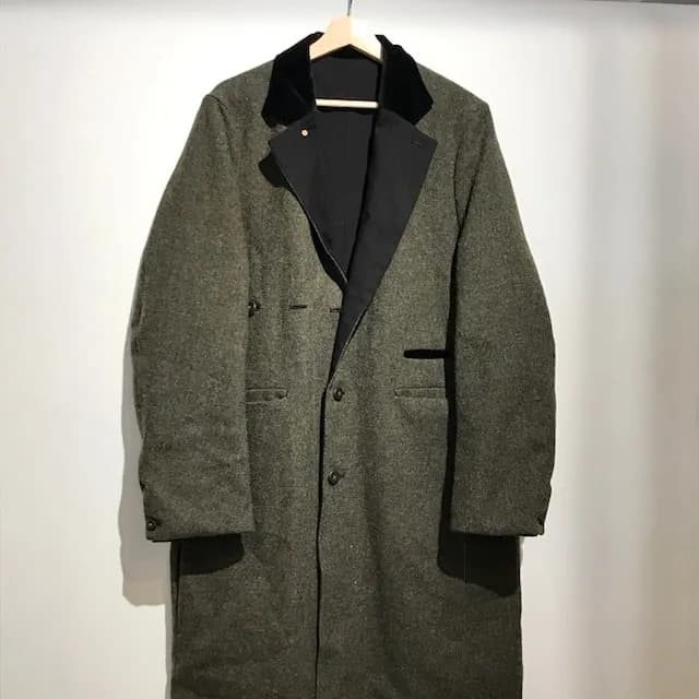 SUNSEA SUNSEA 16AW British Wool Reversible Coat