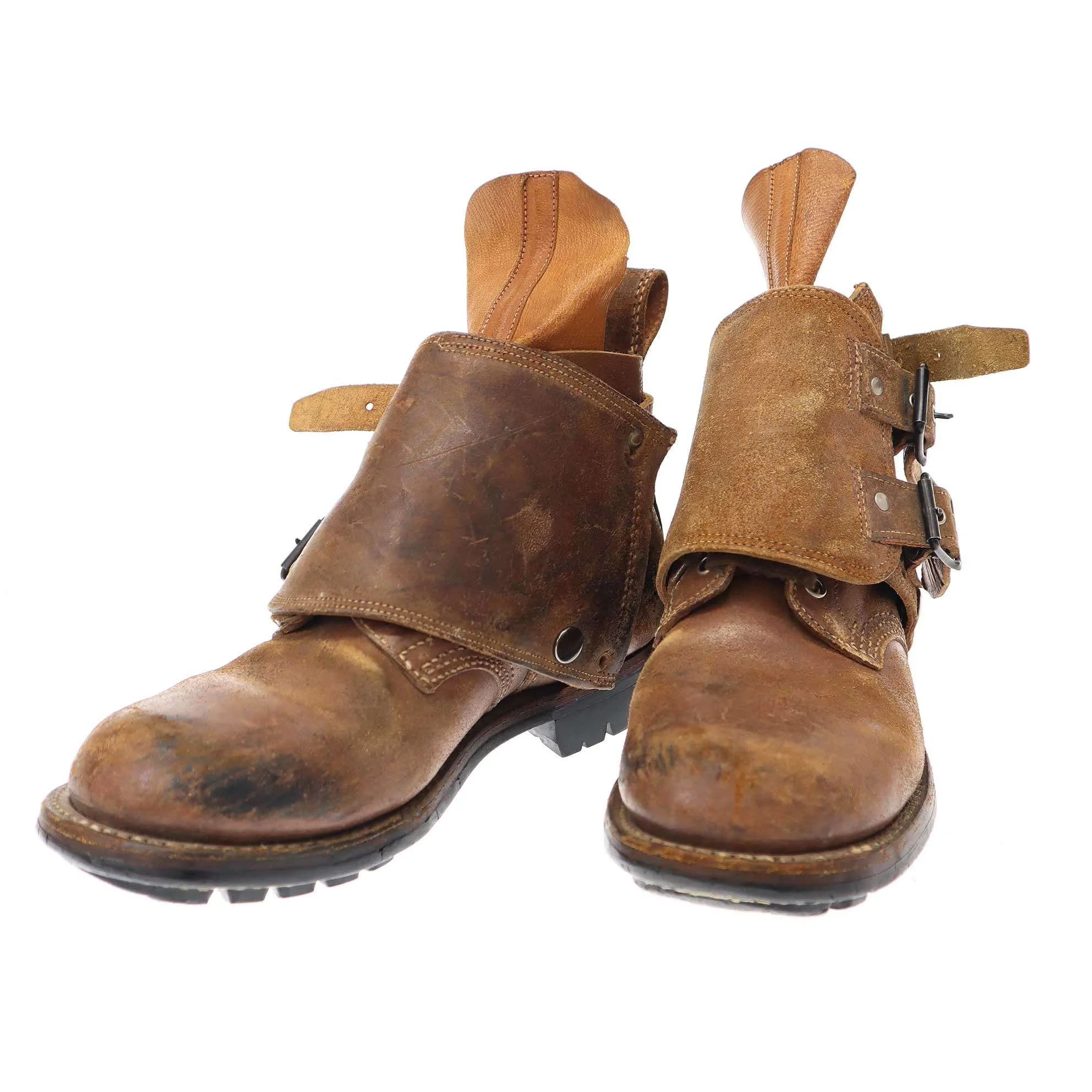 Maison Margiela メゾン マルタン マルジェラ アーティザナル0 10 2002AW ミリタリーストラップレザーブーツ