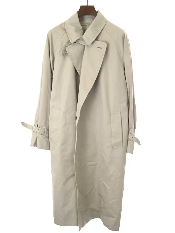 blurhms ブラームス 23SS Gabardine Double Belt Trench Coat トレンチコート