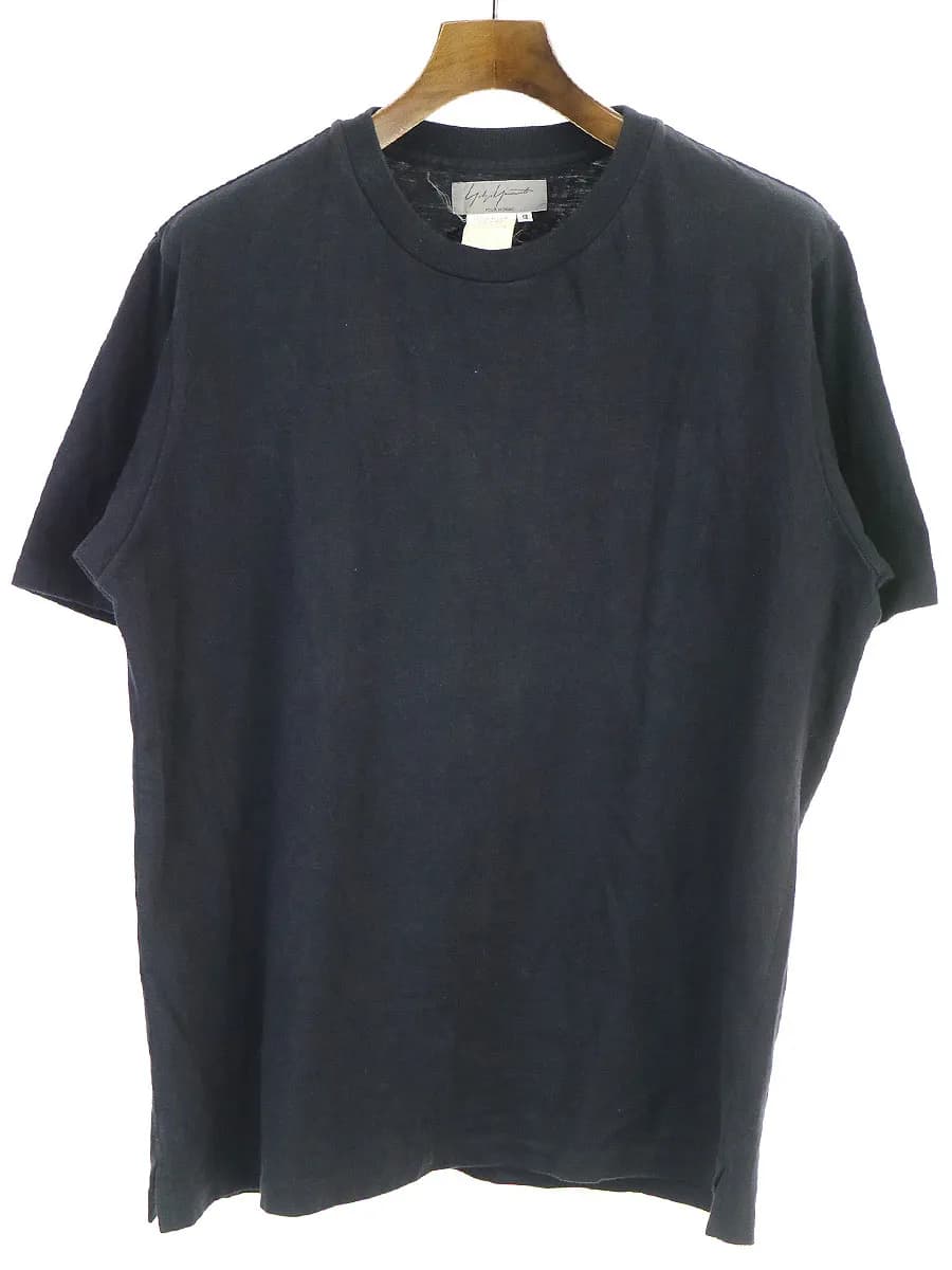 Yohji Yamamoto ヨウジヤマモト プールオム 03SS コットンクルーネックTシャツ
