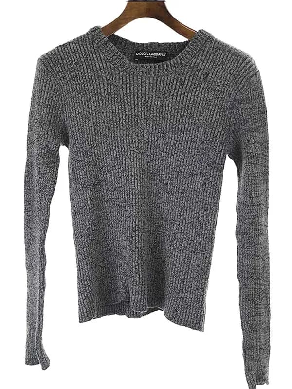 DOLCE&GABBANA ドルチェ&ガッバーナ ダメージ加工リブニットセーター