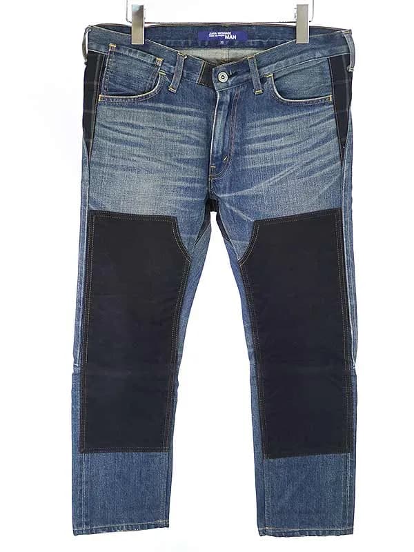 JUNYA WATANABE 16AW DOUBLE KNEE DENIM PANT 再構築パッチデザインデニムパンツ