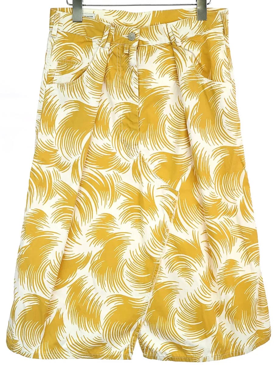 DRIES VAN NOTEN ドリスヴァンノッテン 16SS 再構築ボタニカルコットンスカート