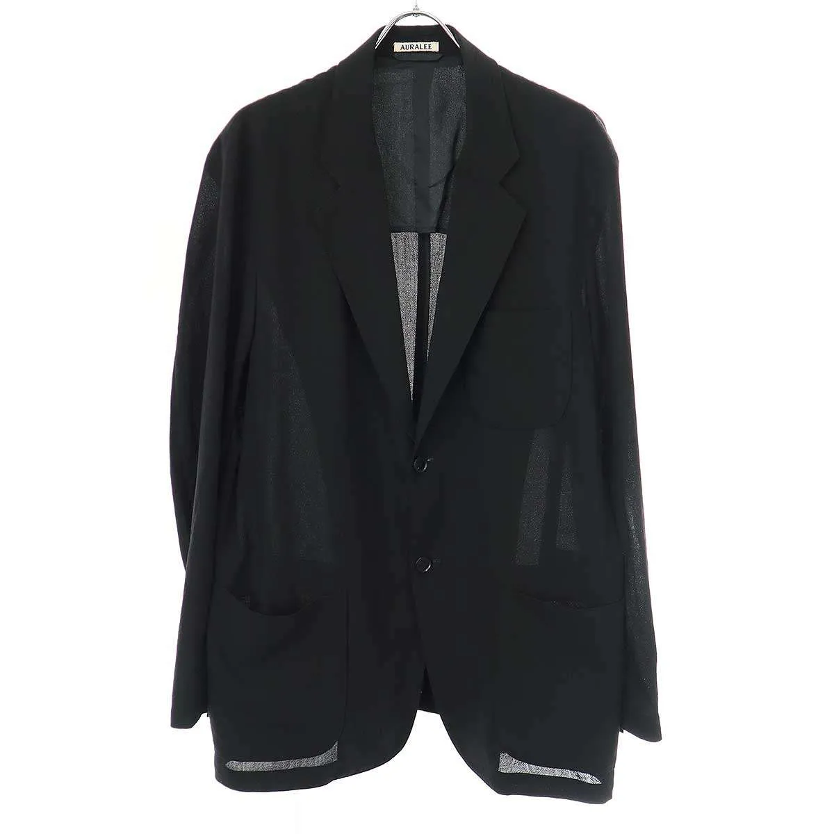 AURALEE オーラリー 23SS HARD TWIST WOOL VIYELLA JACKET ハードツイストテーラードジャケット