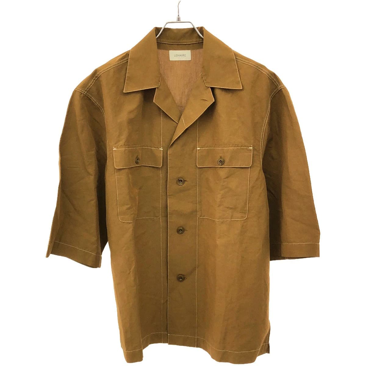 LEMAIRE ルメール 21SS Pyjama Short Sleeve Shirt コットンリネンステッチパジャマシャツ M211 SH162 LF554