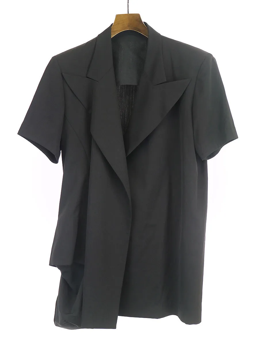 Yohji Yamamoto ヨウジヤマモトファム 01SS ピークドラペルドレープジャケット