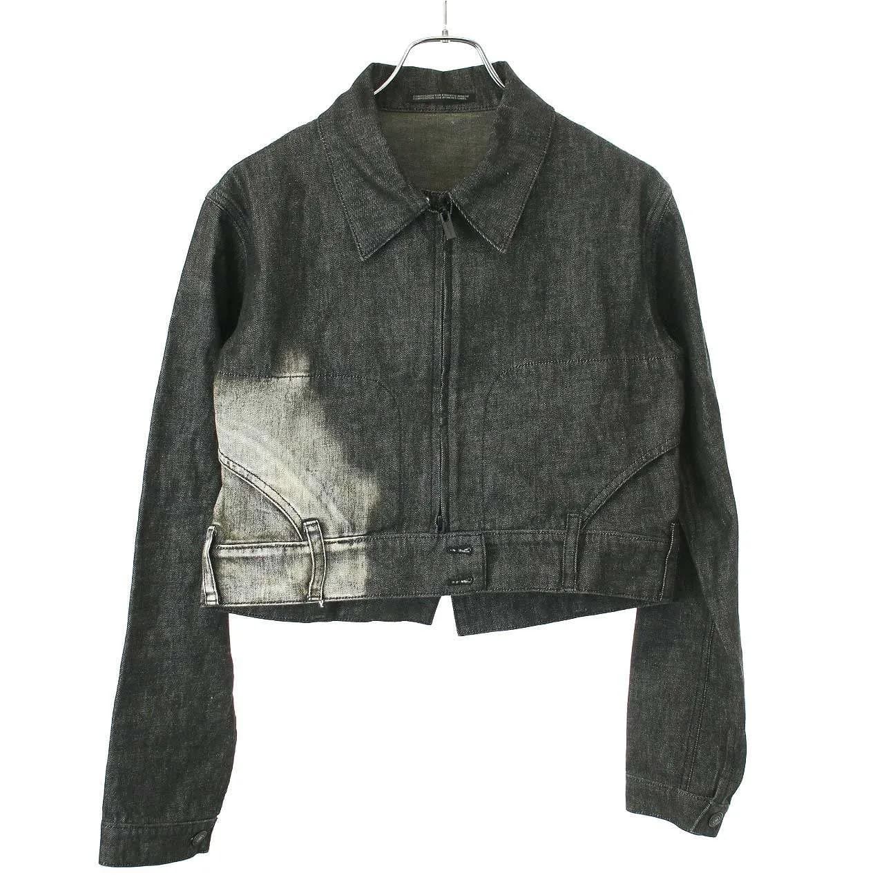 Yohji Yamamoto ヨウジヤマモト ファム 22AW ショートデニムジャケット FE-J11-010