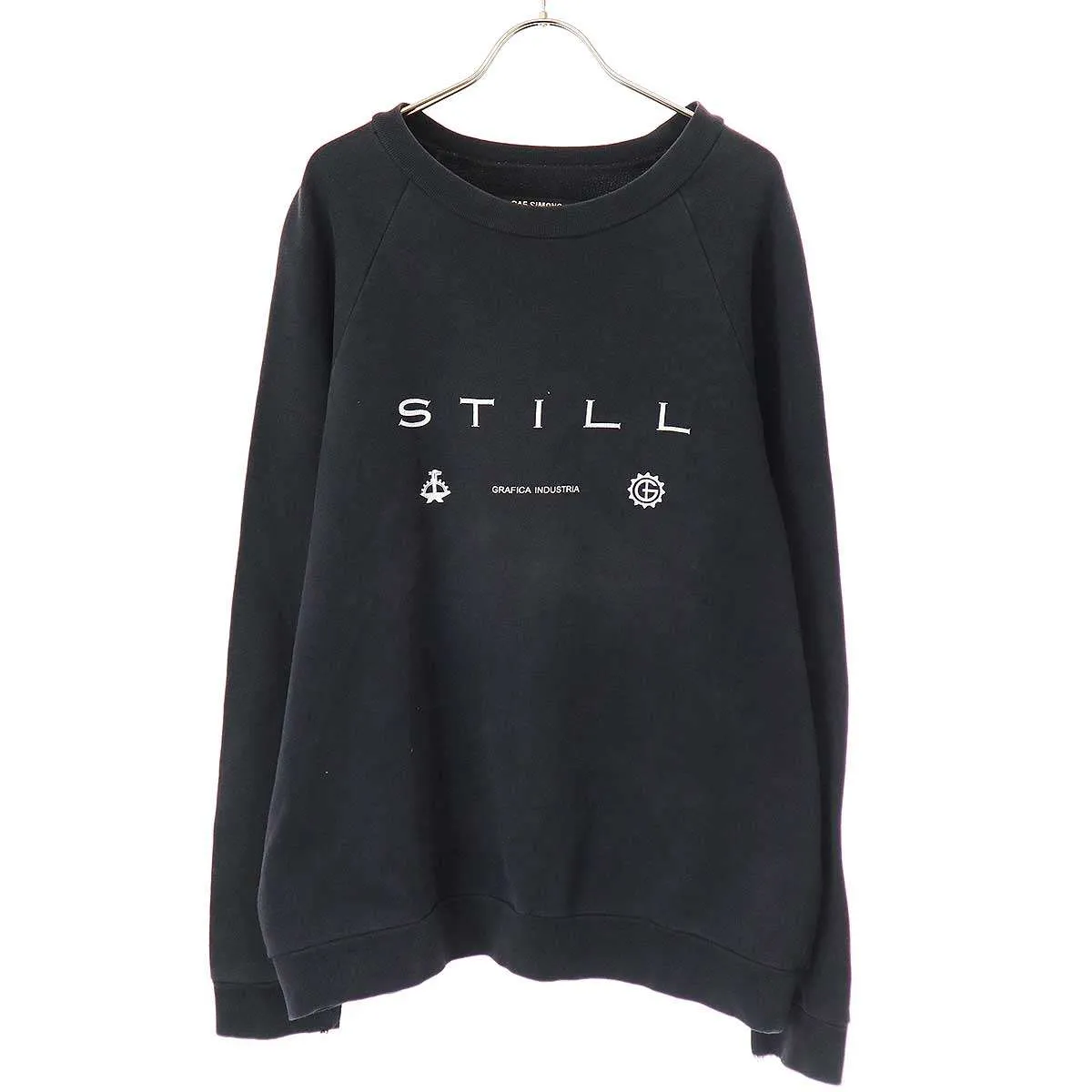 RAF SIMONS ラフシモンズ 2003AW closer期 STILL プリントクルーネックスウェットトレーナー
