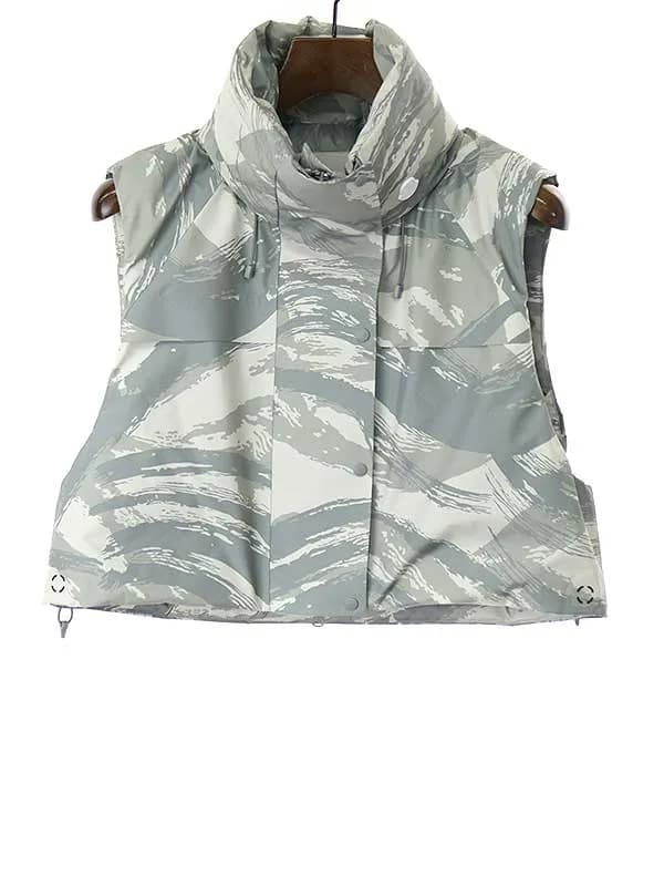 MONCLER モンクレールジーニアス×ハイク 23SS VANILIS PRINT GILET 総柄ダウンベスト