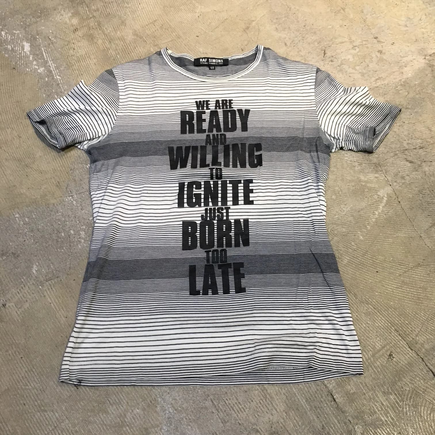 RAF SIMONS 02SS RAF SIMONS Message Print T-Shirt