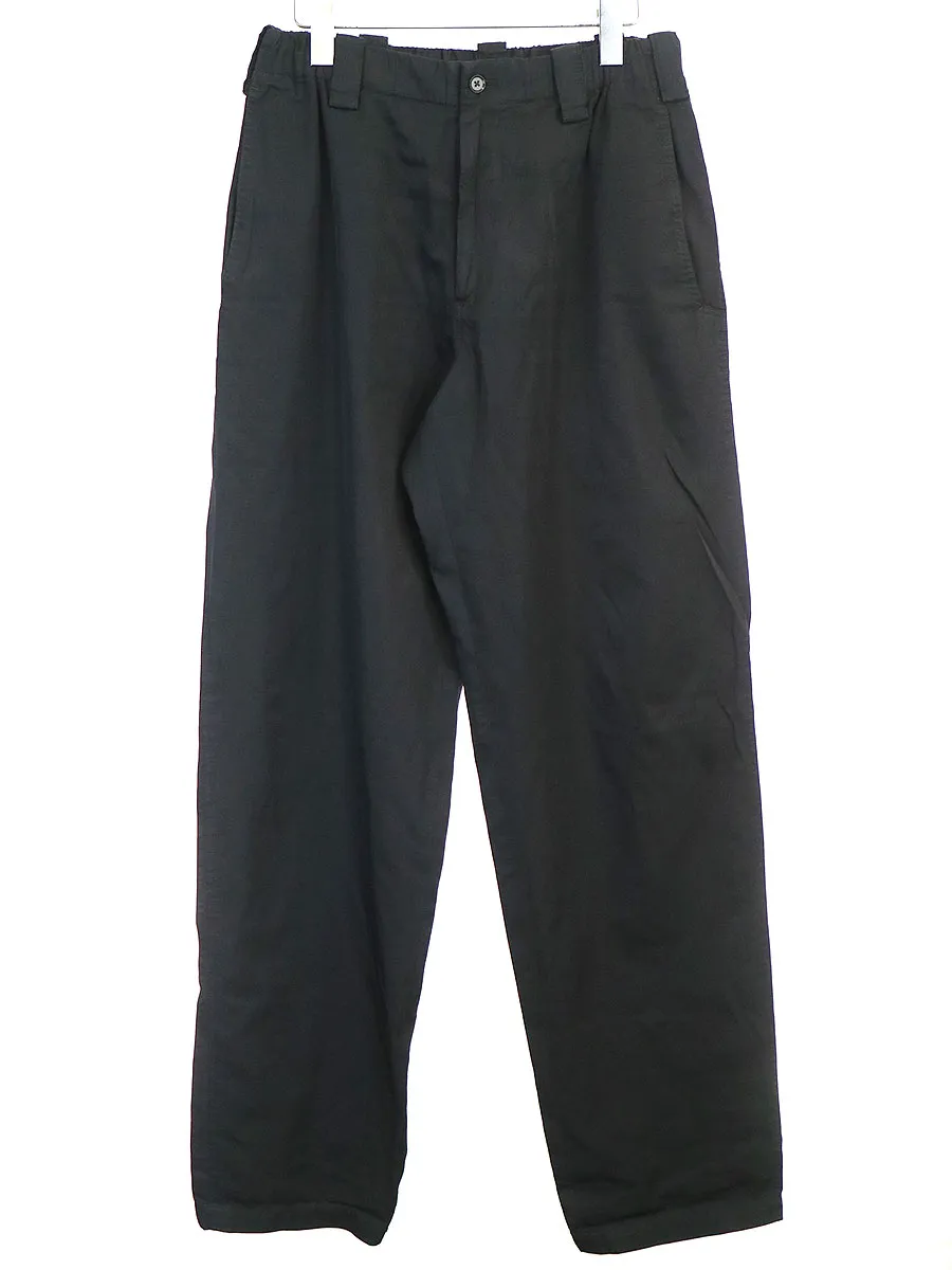 Yohji Yamamoto ヨウジヤマモト プールオム 17SSコットンポリエステルストレートパンツ