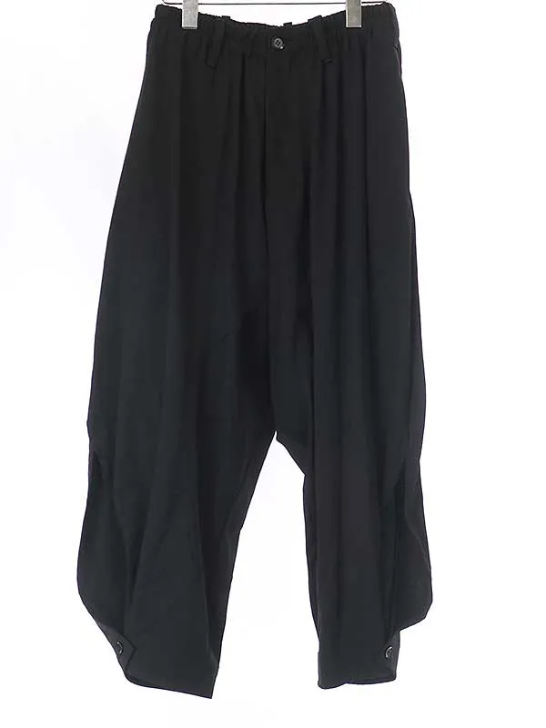 Yohji Yamamoto ヨウジヤマモトファム 15AW ウールギャバジンサルエルパンツ
