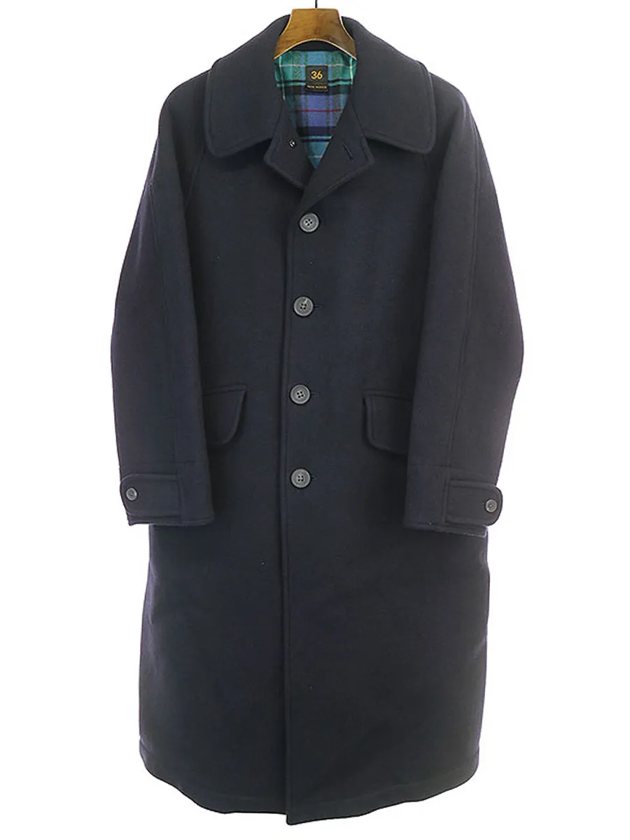Scye サイ ベーシック 19AW ウールカシミヤメルトンS.Bボックスバックオーバーコート