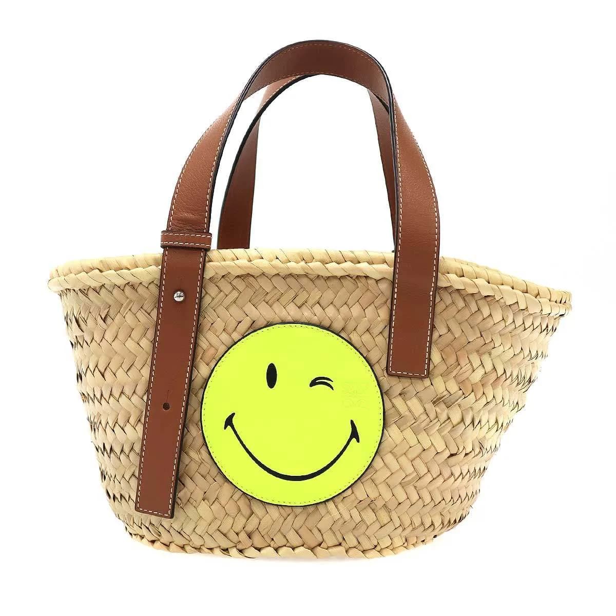 LOEWE ロエベ Smiley World Basket Bag Small スマイリーバケットトートバッグ A223S93X07
