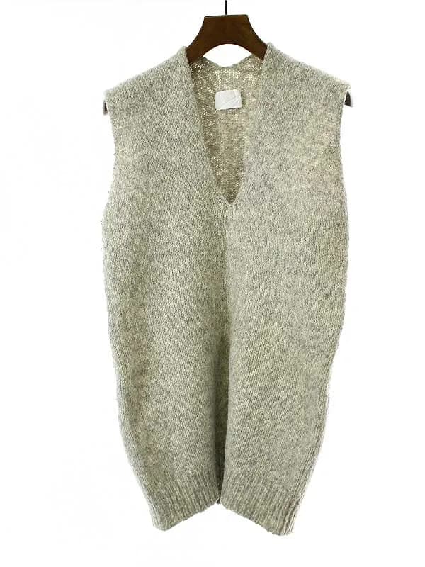 Maison Margiela メゾン マルタン マルジェラ 1998SS Flat Garment MISS DEANNA 平面 ノースリーブニット グレー 表記なし