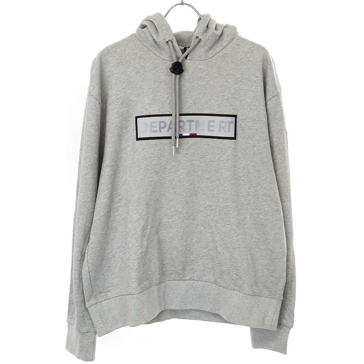 MONCLER モンクレール 19AW リフレクターロゴスウェットプルオーバーパーカー