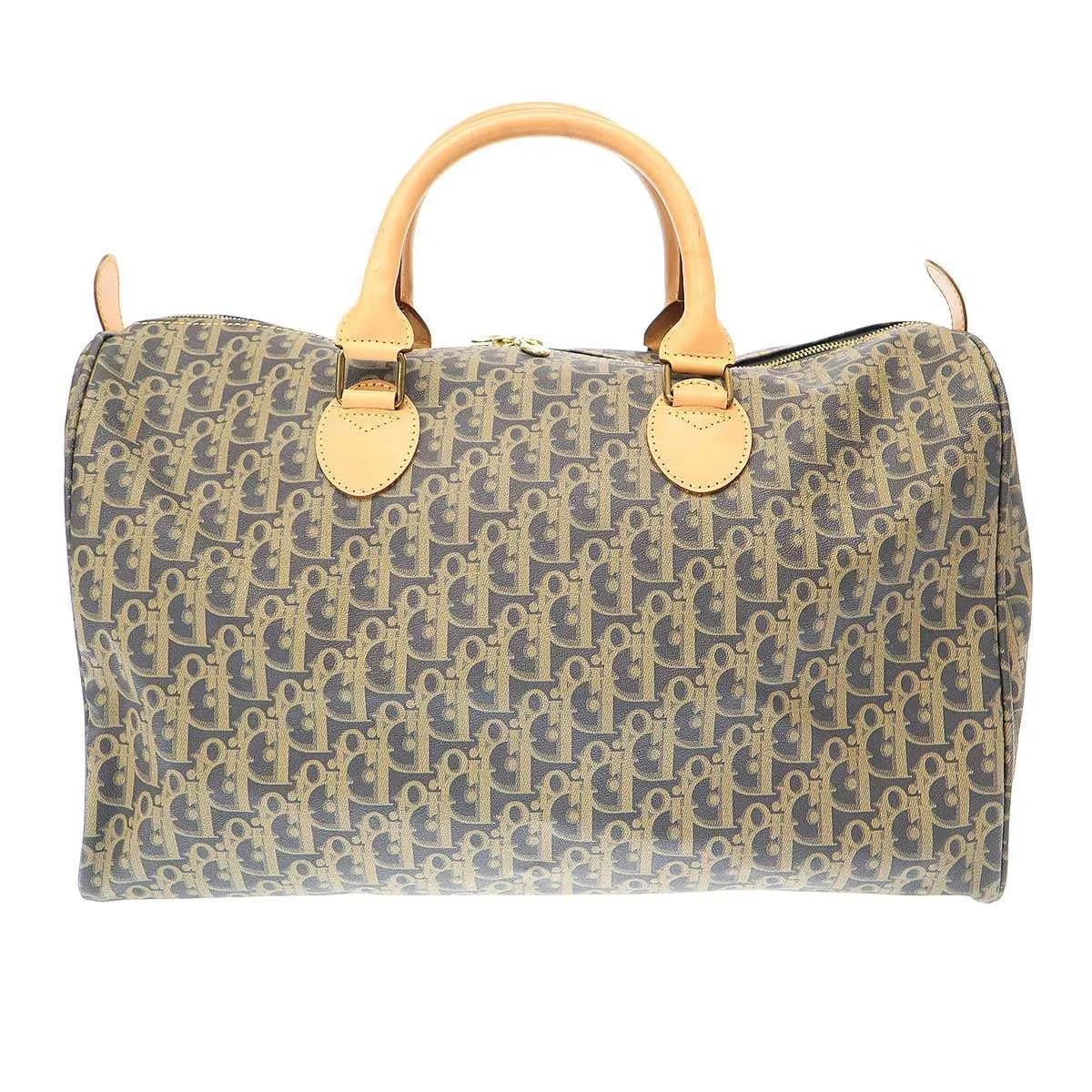 Christian Dior クリスチャンディオール トロッター PVCボストンバッグ