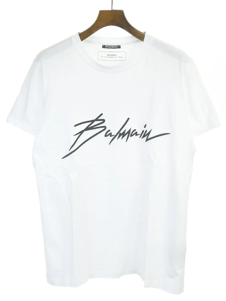 BALMAIN HOMME バルマン オム NEW-LOGO PUTCH Tシャツ