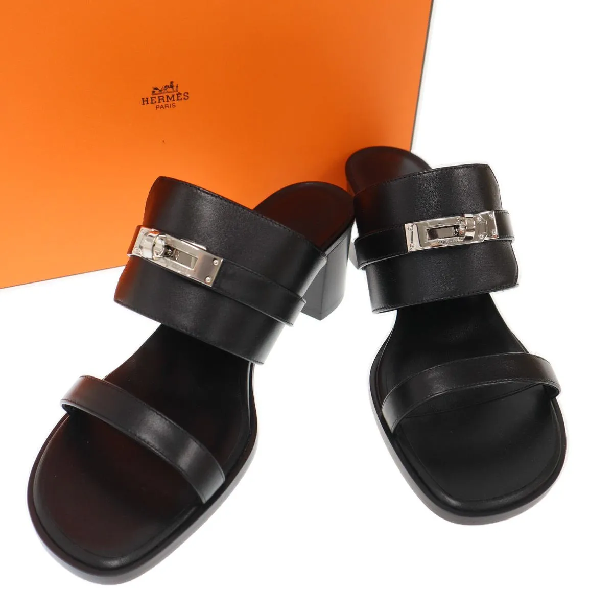 HERMES エルメス Ninon 50 Sandals ケリーバックル ニノン サンダル