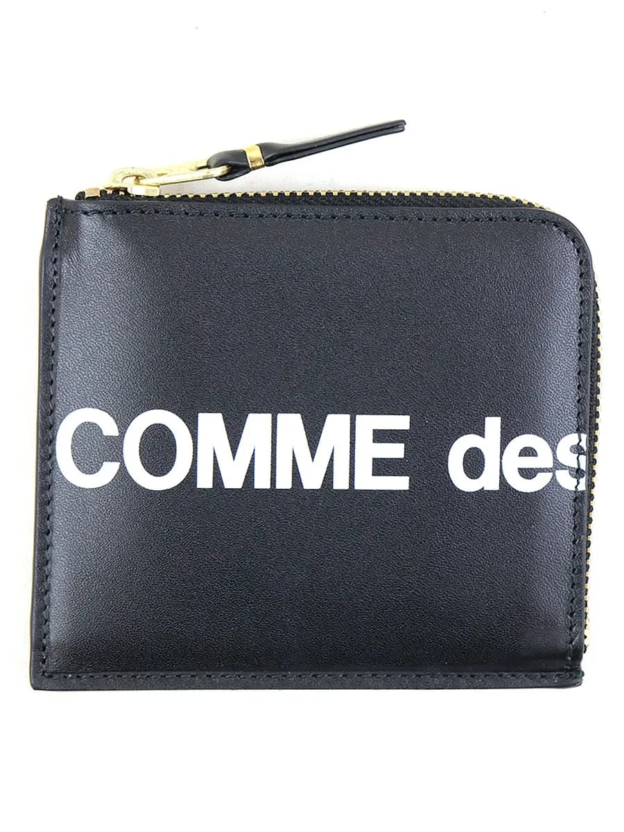 COMME des GARCONS コムデギャルソン CDG Wallet Huge Logo L字型ハーフジップウォレット