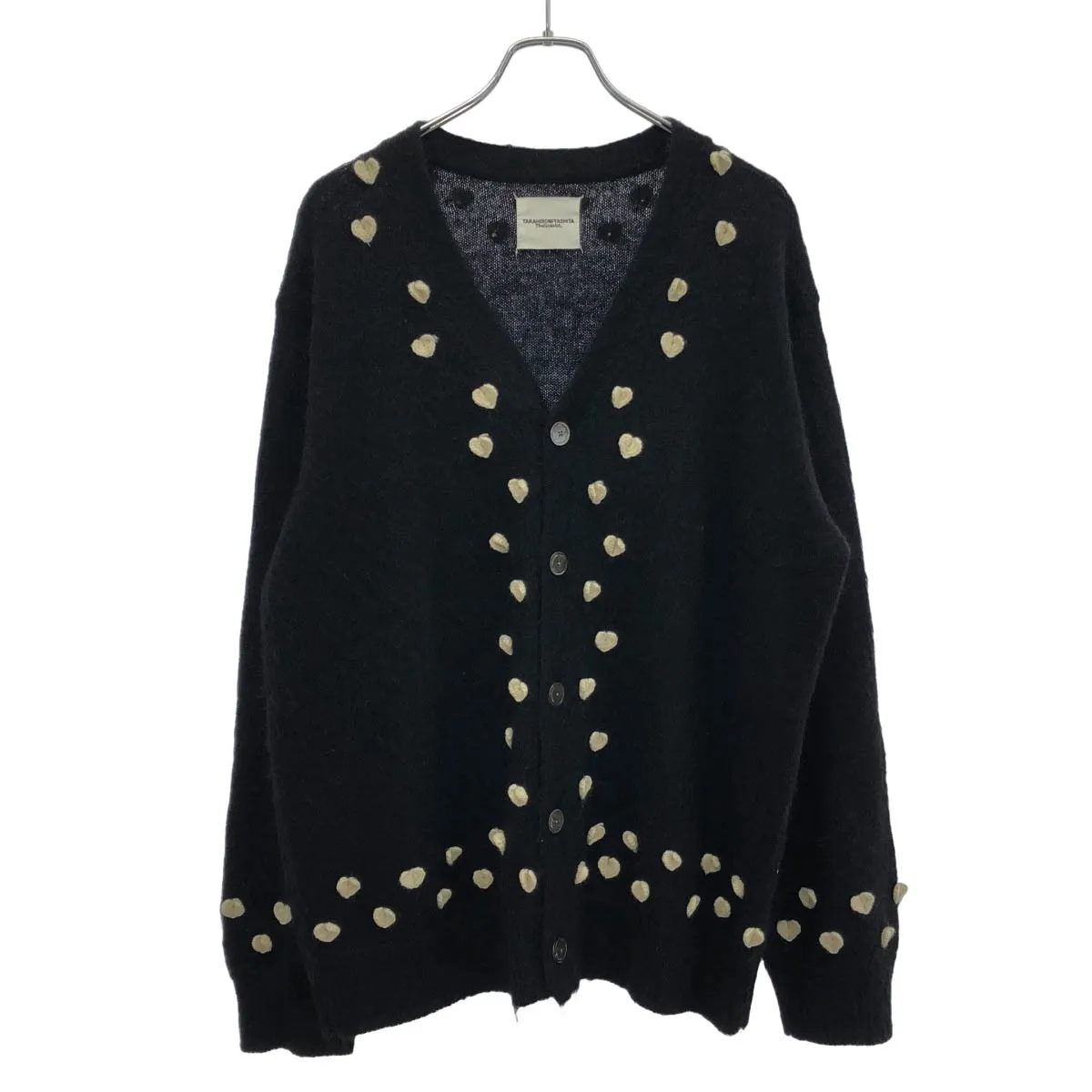 TAKAHIROMIYASHITA The SoloIst. タカヒロミヤシタザソロイスト 25AW heart attached mohair cardigan. ハートアタッチドモヘアカーディガン sk.0014AW25