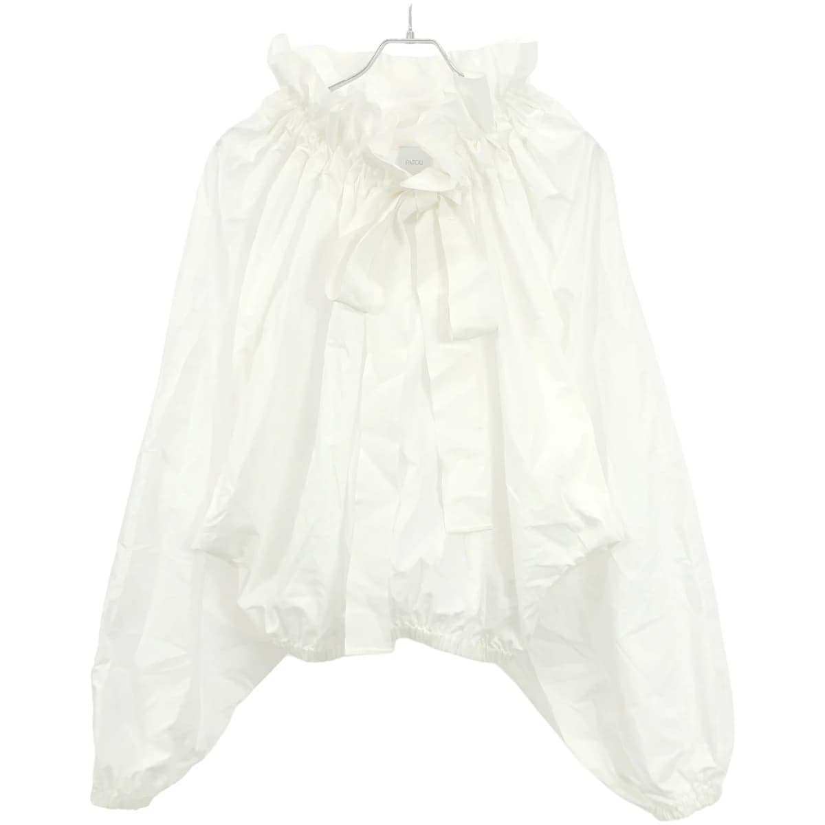 PATOU パトゥ 22AW オーガニックポプリン パフスリーブトップ