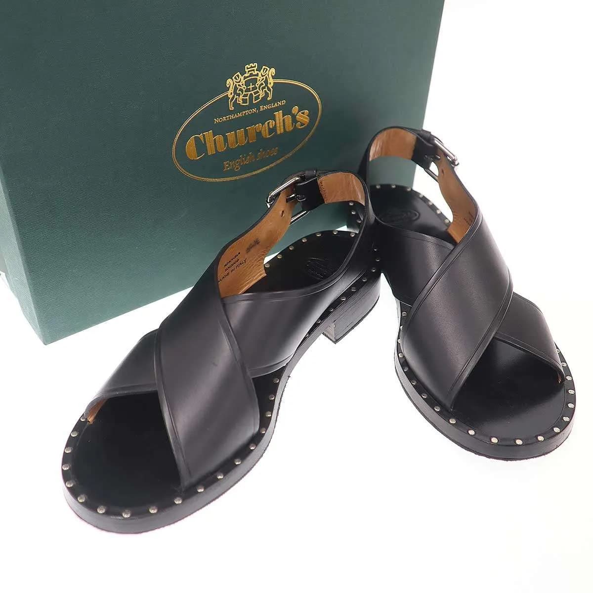Church’s チャーチ RHONDA スタッズクロスストラップサンダル