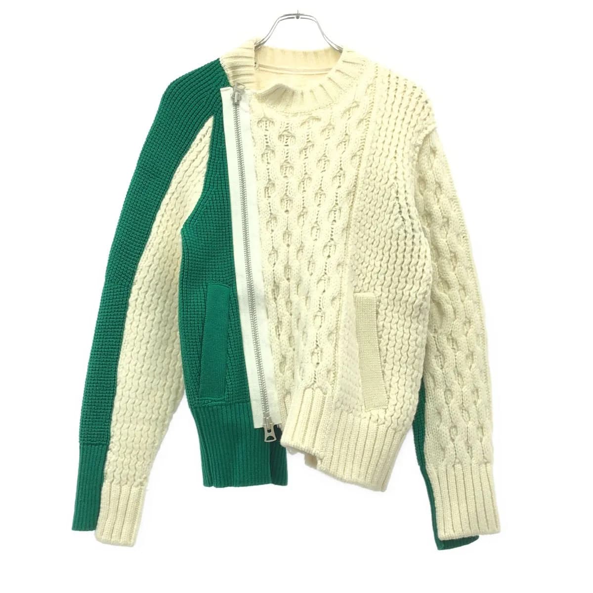 sacai サカイ 21AW Wool Knit Zip Up Blouson ウールニットジップブルゾン