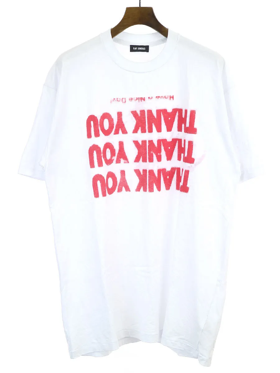 RAF SIMONS ラフシモンズ 17AW BIG FIT TEE プリントTシャツ