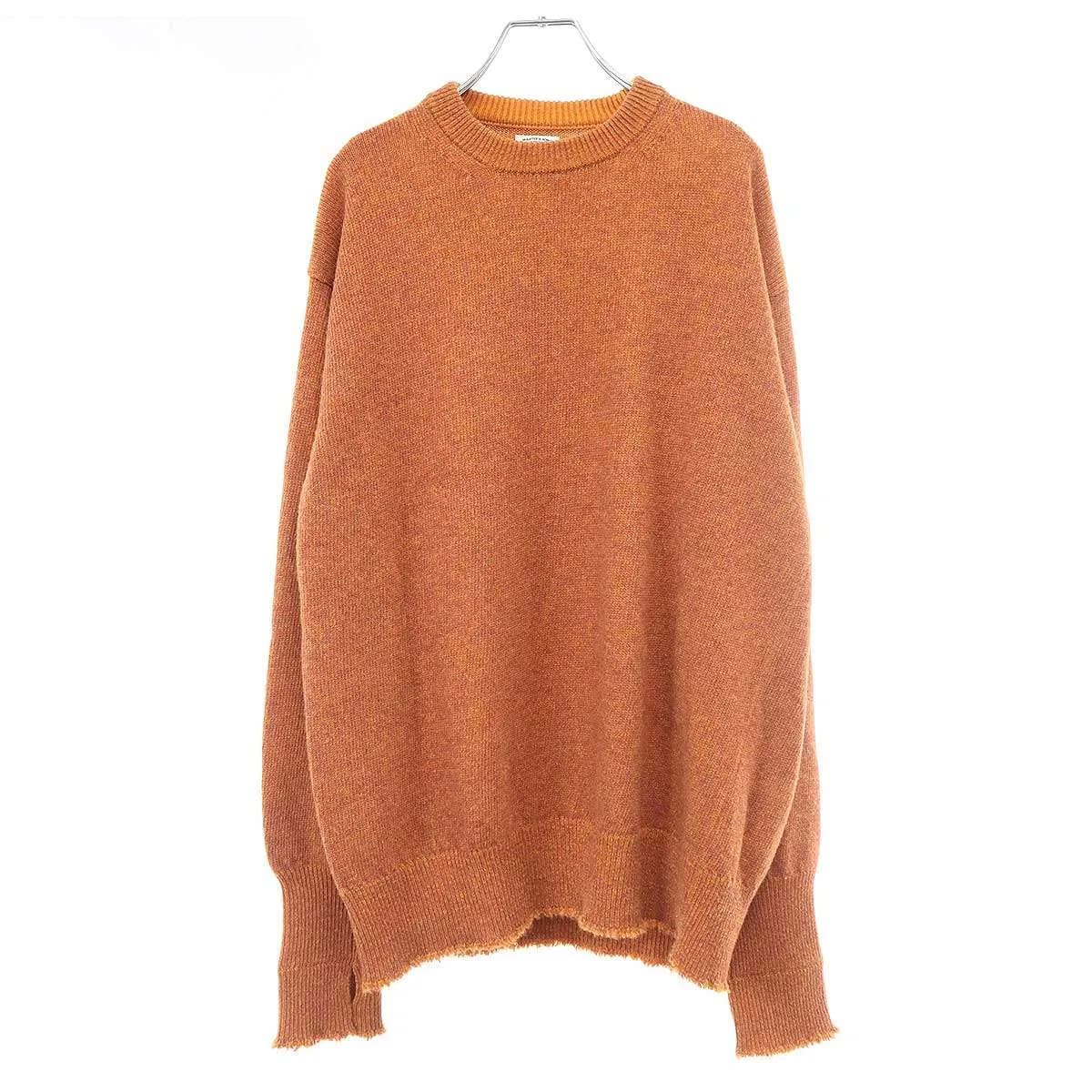 MAATEE&SONS マーティーアンドサンズ 23AW 強撚SHETLAND 裏カシミヤ ひょっとこP/O SWEATER