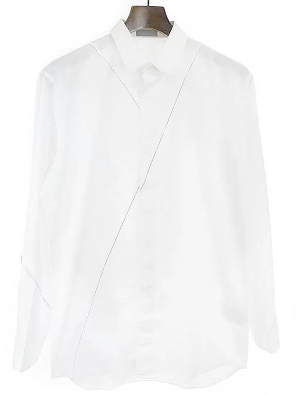 Dior HOMME ディオールオム 裁断デザイン比翼カラーブロードシャツ