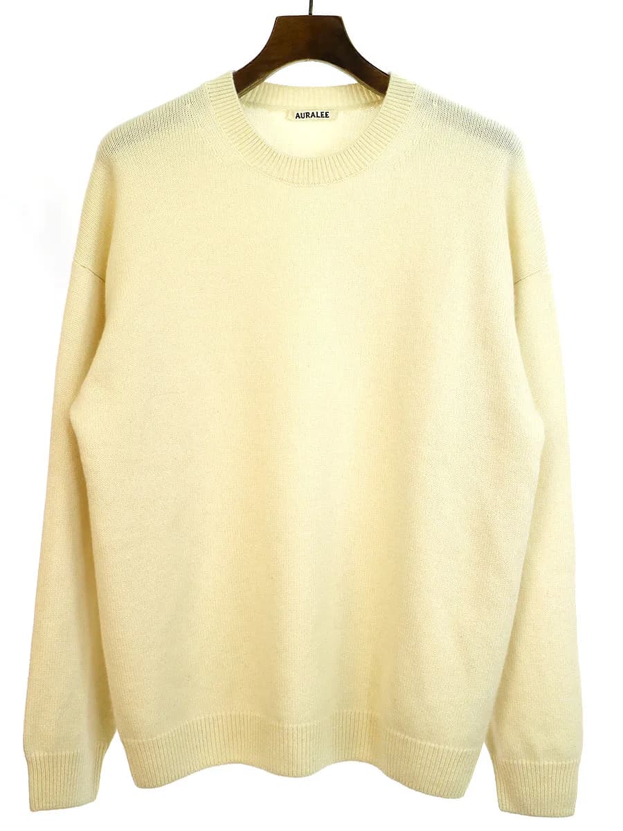 AURALEE オーラリー BABY CASHMERE KNIT P/O カシミヤニットセーター