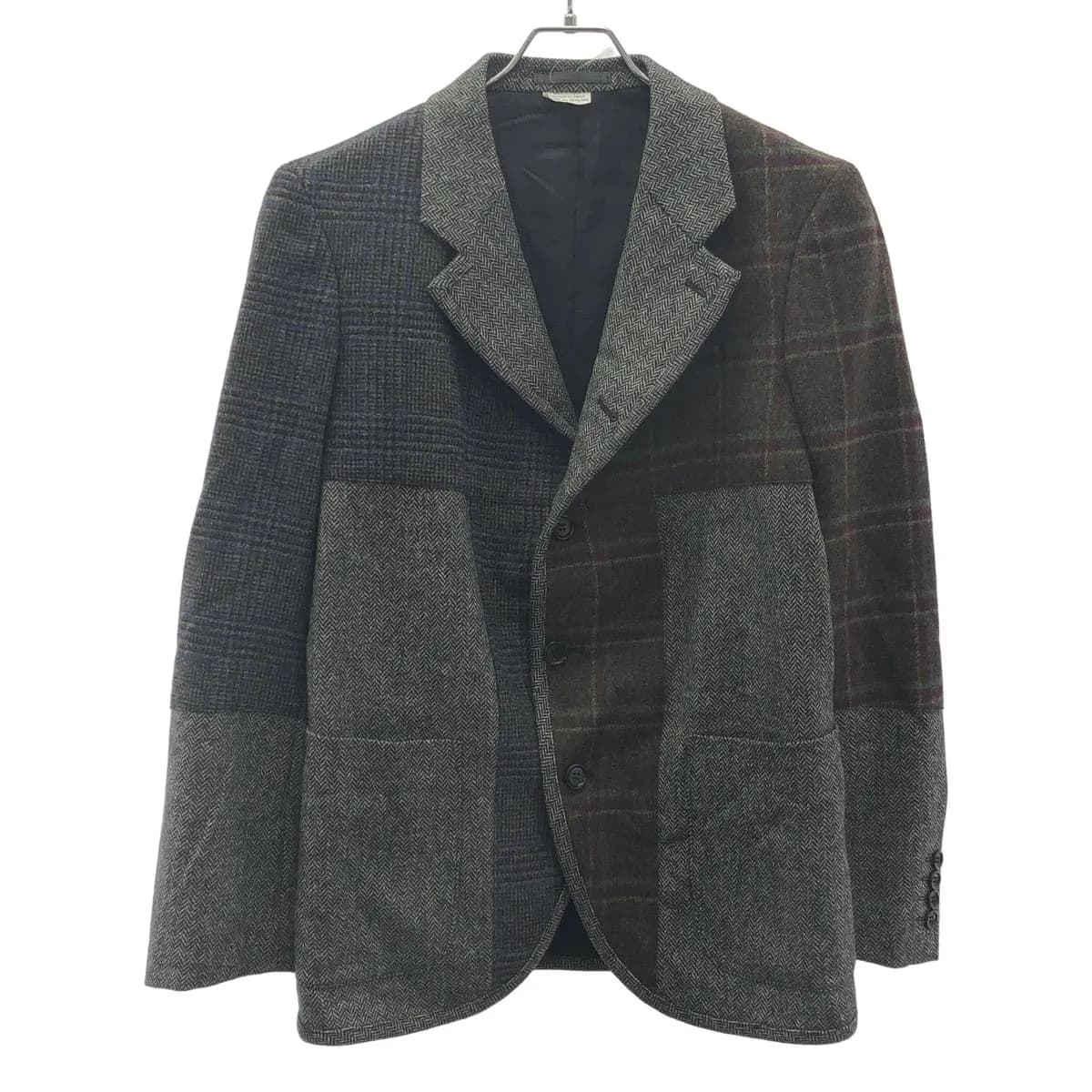 COMME des GARCONS コムデギャルソンオムドゥ 21AW WOOL TWEED PATCHWORK ウールツイードパッチワークジャケット DH-J042