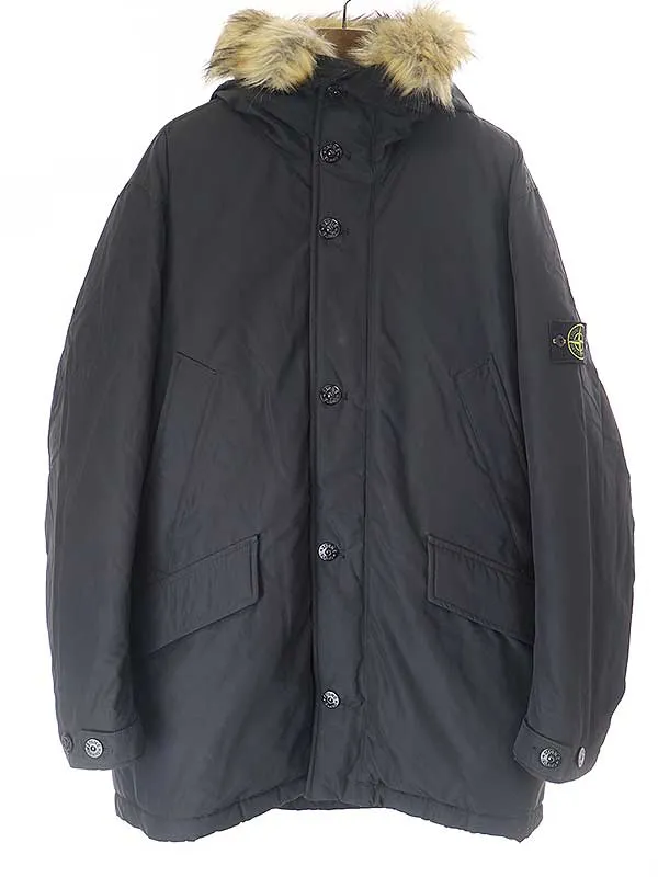 STONE ISLAND ストーンアイランド MICRO REPS DOWN N-3B ファー付きダウンコート