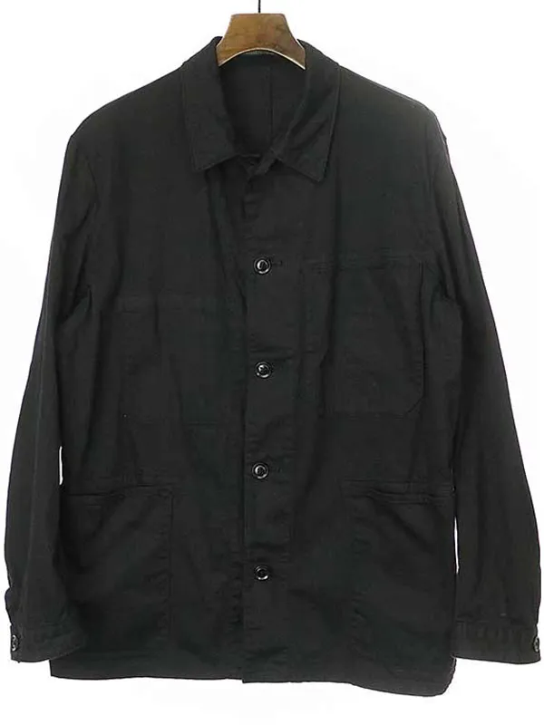 Yohji Yamamoto ヨウジヤマモト プールオム 17AW ヘリンボーンワークシャツジャケット