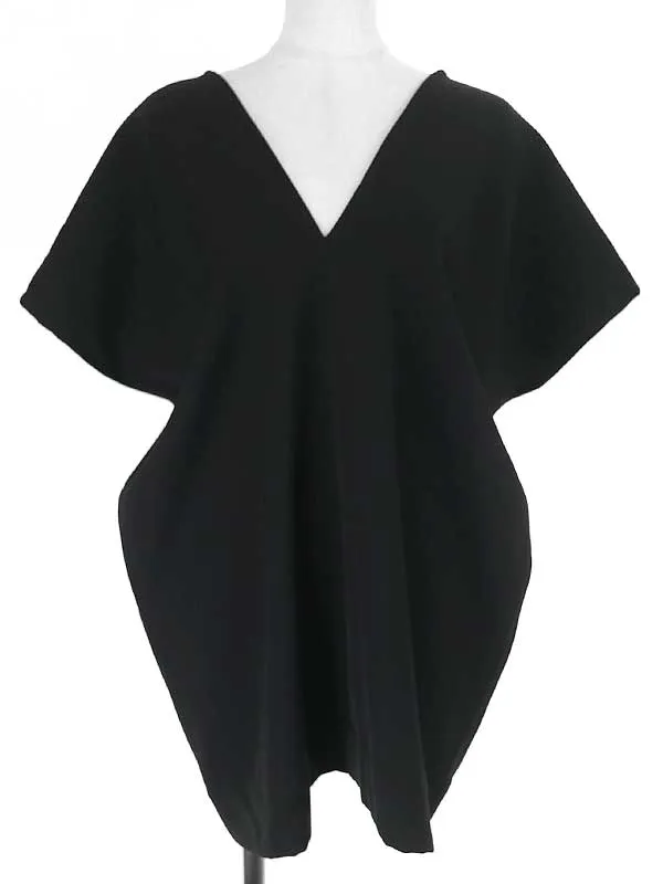 PLAN C プラン シー 21SS Vネックポリエステルブラウス