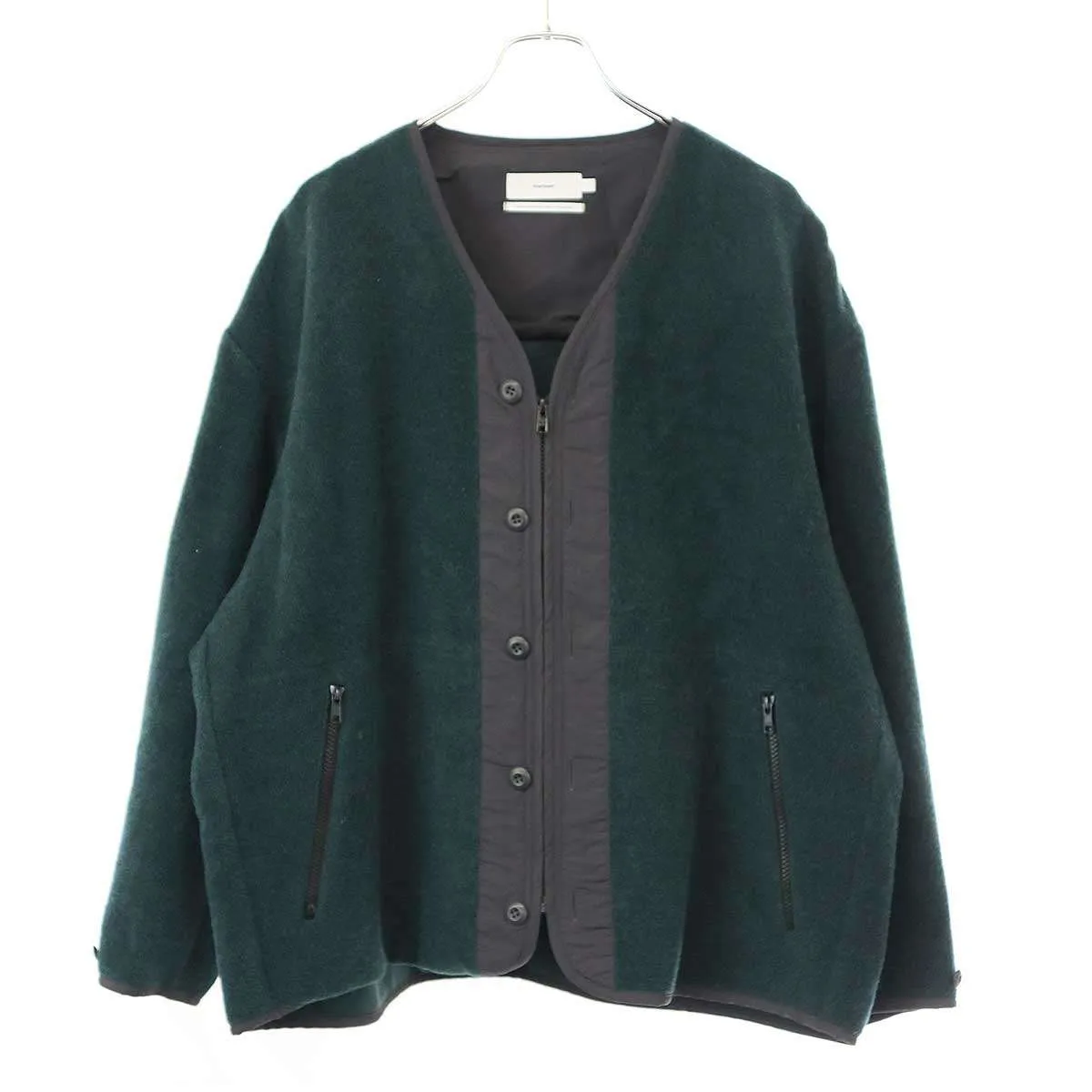 Graphpaper グラフペーパー Wool Alpaca Boa Collarless Blouson ウールアルパカ ボア カラーレスブルゾン GM223-30221