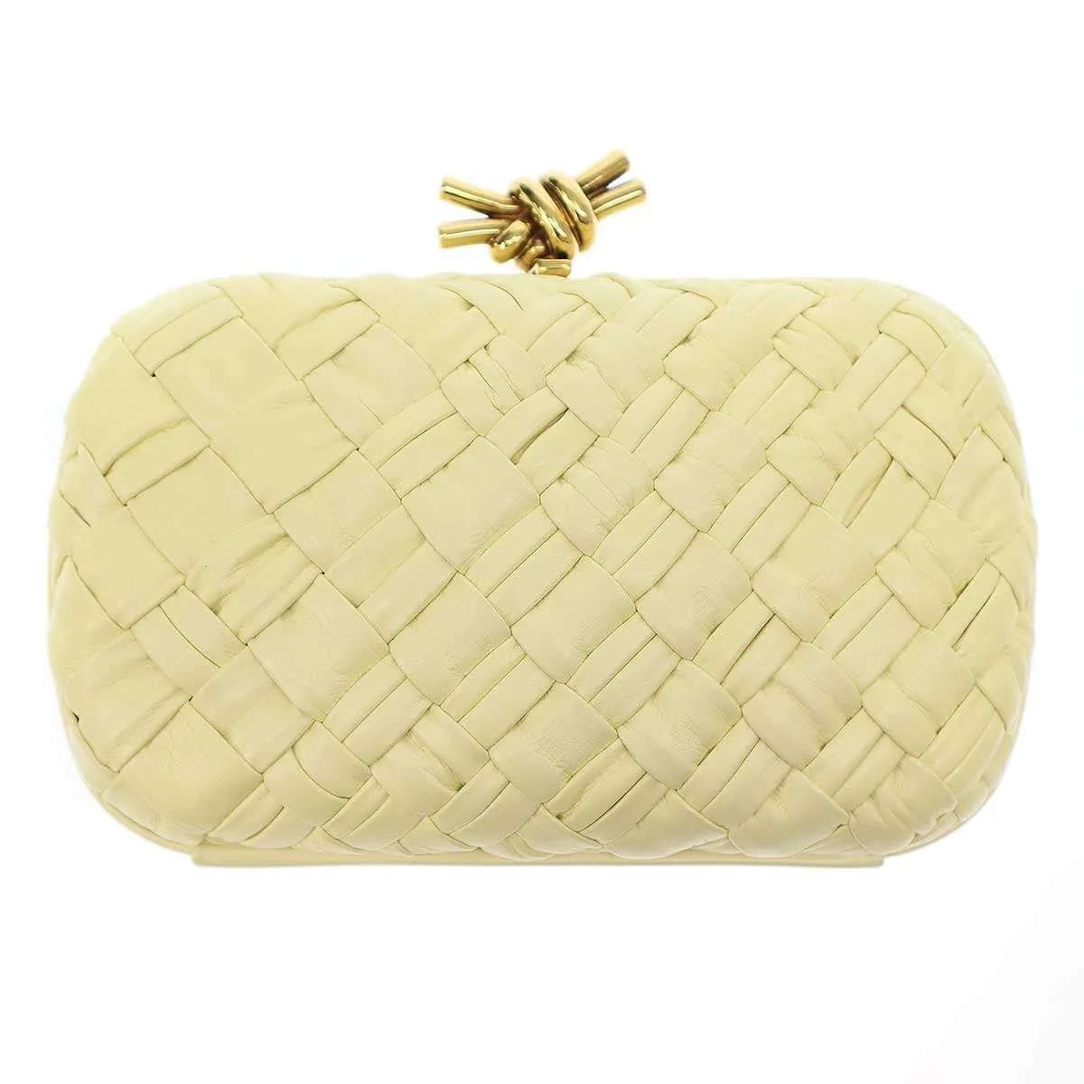 BOTTEGA VENETA ボッテガヴェネタ Knot イントレチャートノットクラッチバッグ