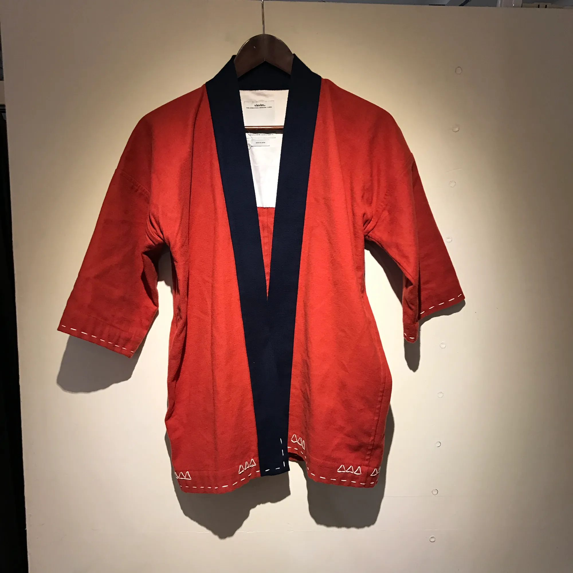 visvim VISVIM 17SS SANJURO KIMONO (WOOL/LINEN) RED