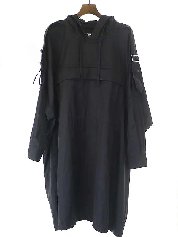 COMME des GARCONS コムデギャルソンシャツ 22SS エポレット付きコットンフーデッドポンチョ