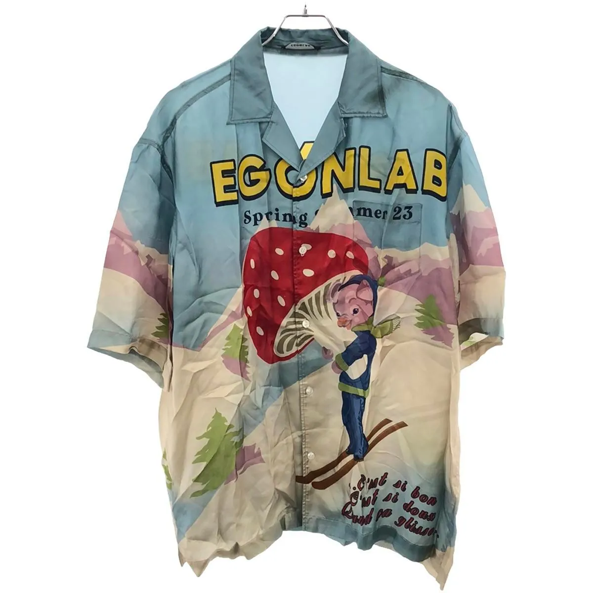 EGONlab. エゴンラボ 23SS Wonderland Summer Shirt ショートスリーブオープンカラーシャツ
