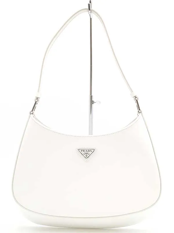 PRADA プラダ クレオ ブラッシュドレザー ロゴワンショルダーバッグ
