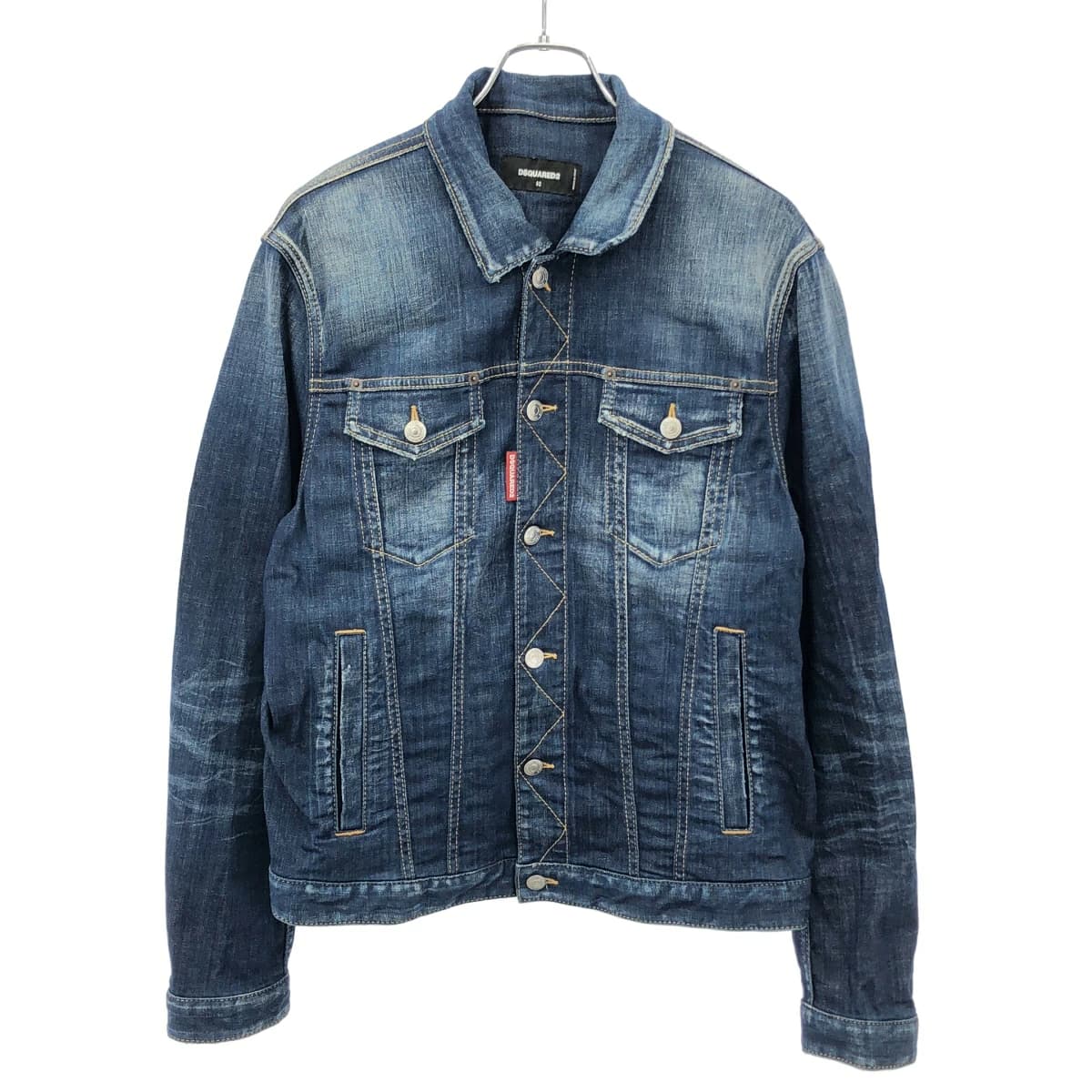 DSQUARED2 ディースクエアード 24SS ダーククリーンウォッシュデニムジャケット S74AM1470