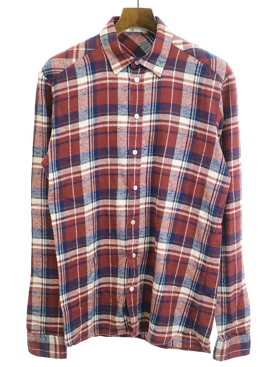 FAITH CONNEXION フェイスコネクション 16AW FITE CHECKS SHIRT チェック柄長袖シャツ