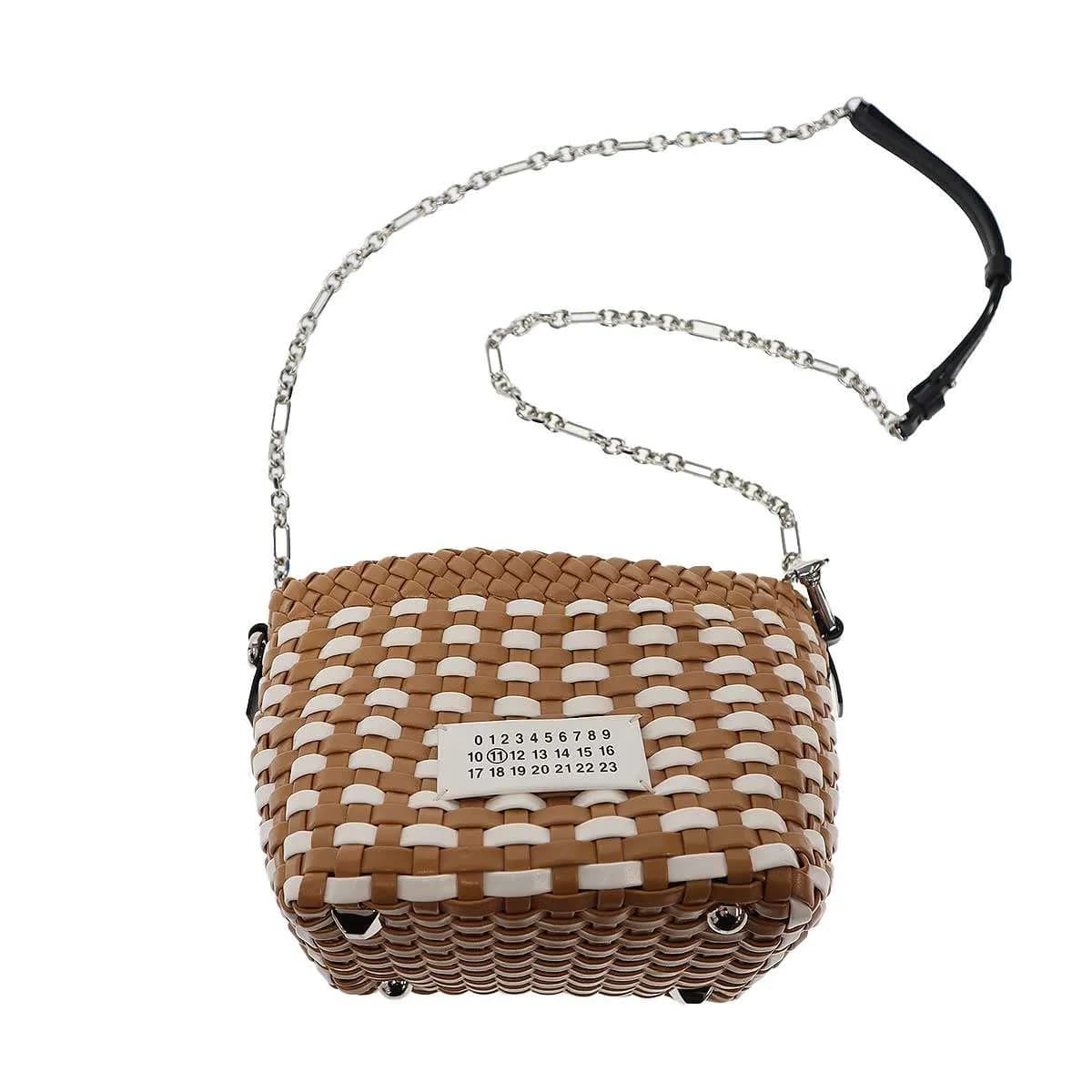 Maison Margiela メゾン マルジェラ 21SS 5AC BUCKET BAG レザーラフィアバケットショルダーバッグ S61WG0105