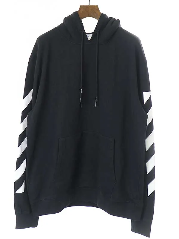 OFF-WHITE オフホワイト 22AW DIAG ARROW SLIM Hoodie プリントプルオーバーパーカー