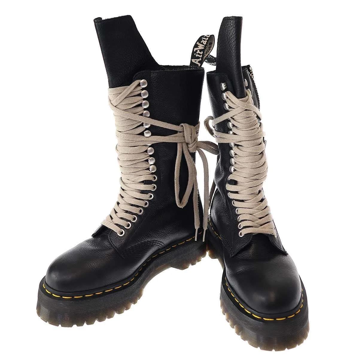 Rick Owens リックオウエンス×ドクターマーチン 24SS DMXL LUNAR ロングレザーブーツ 1918