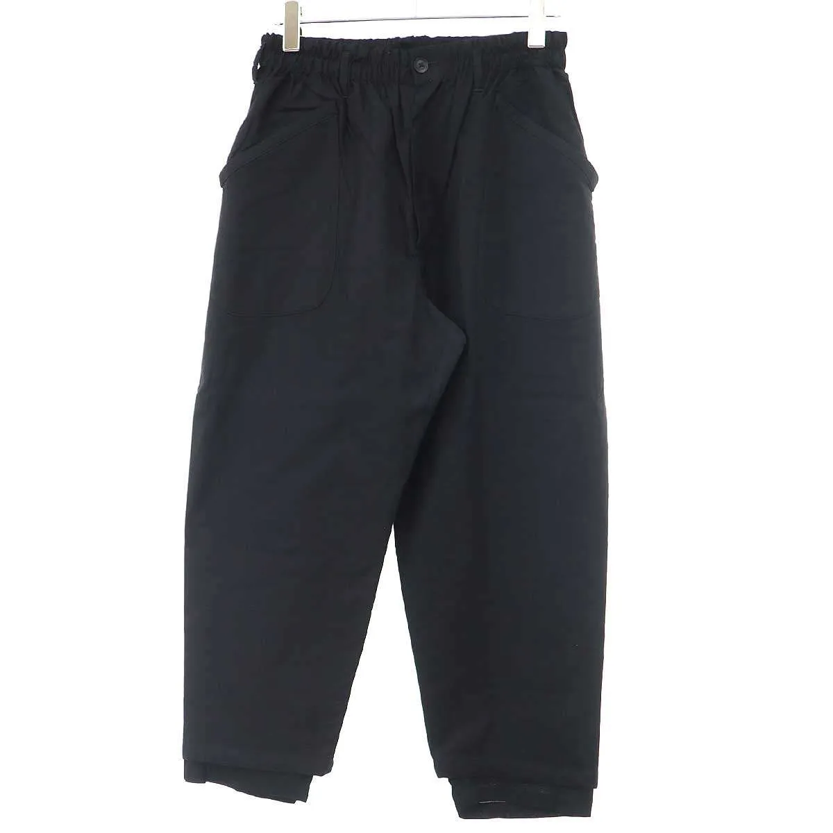 Yohji Yamamoto ヨウジヤマモト プールオム 19SS コットンイージーレイヤードデザインパンツ HH-P68-830