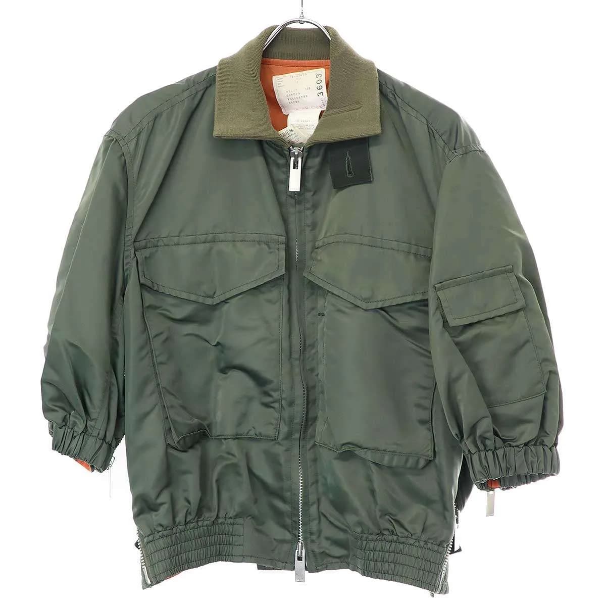 sacai サカイ 18SS ショートラッフルMA-1ボンバージャケット