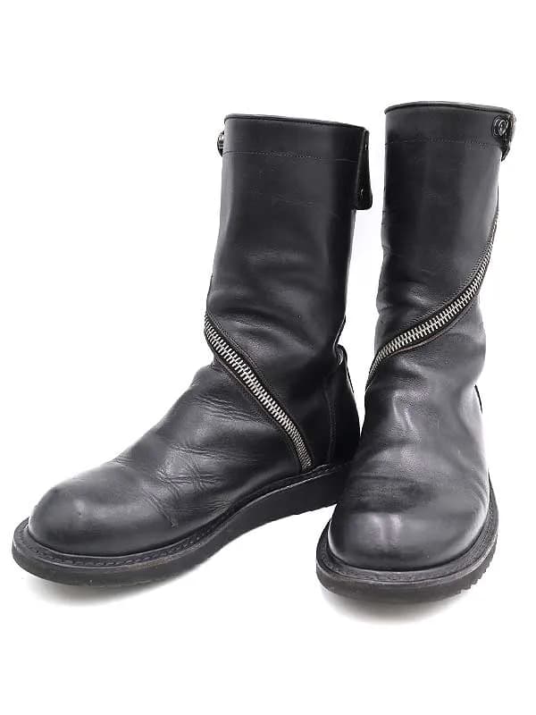 Rick Owens リックオウエンス LIMO BOOT スパイラルジップレザーブーツ